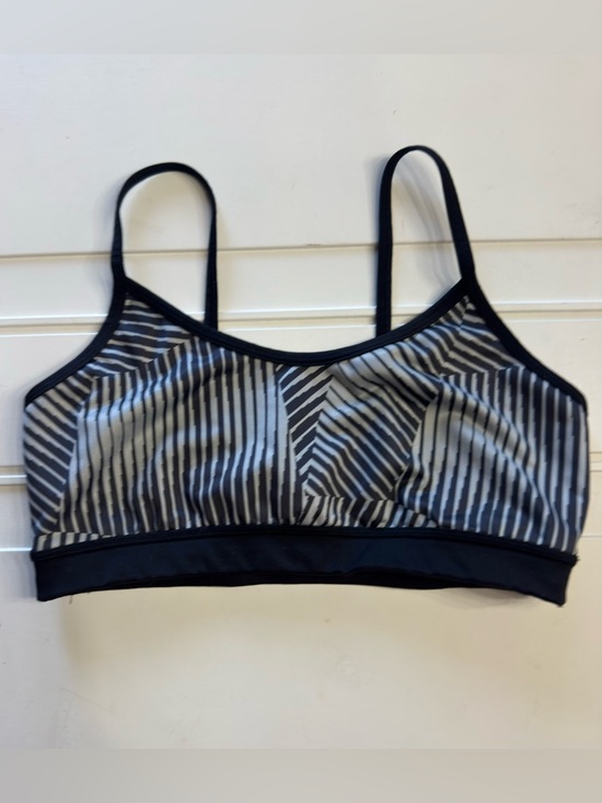 Zella Other - Z by Zella Womens Sz M Black Pink Geometric Unpadded Sports Bra Athletic